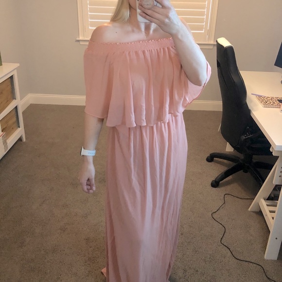 2/$50 bundle | SMYMM Hacienda Maxi Dress Rosebud Chiffon - Picture 2 of 8